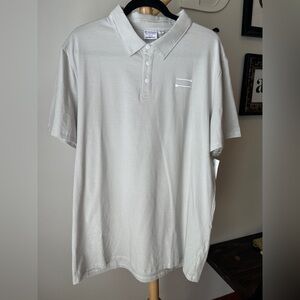 Grant Thornton Invitational Golf Polo Shirt NEW Men’s Size XL Gray White Striped